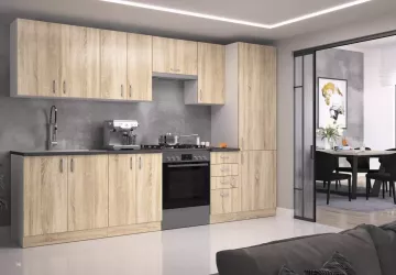 Kuchynská skrinka Sally 80-G-72-2F dub sonoma v interiéri