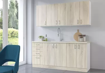 Horná kuchynská skrinka Sally 30-g-72-1f, dub sonoma, v interiéri