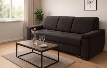 Pohovka Lumi tmavo šedá, v interiéri