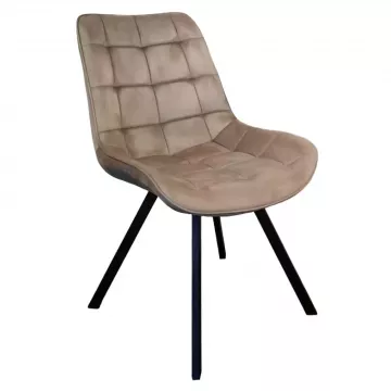 Jedálenská stolička SAMIRA - šedohnedá