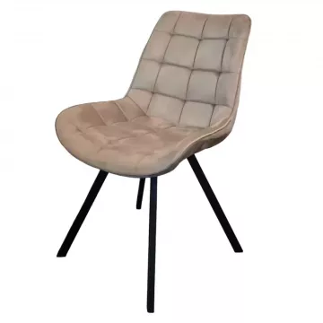 Jedálenská stolička SAMIRA - šedohnedá