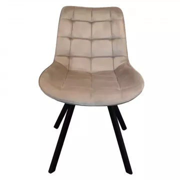 Jedálenská stolička SAMIRA - šedohnedá