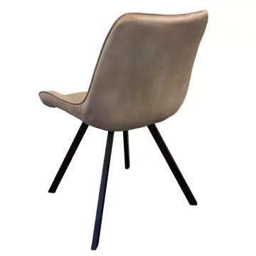 Jedálenská stolička SAMIRA - šedohnedá