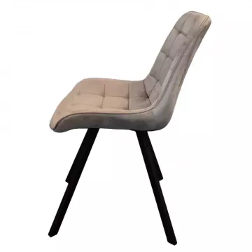 Jedálenská stolička SAMIRA - šedohnedá