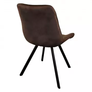 Jedálenská stolička SAMIRA - tmavo hnedá
