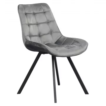 Jedálenská stolička SAMIRA - tmavo šedá