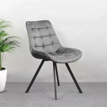 Jedálenská stolička SAMIRA - tmavo šedá