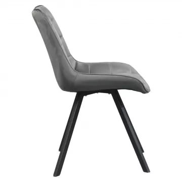 Jedálenská stolička SAMIRA - tmavo šedá