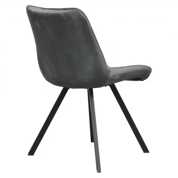 Jedálenská stolička SAMIRA - tmavo šedá