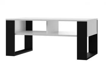 Konferenčný stolík Sava 2, biela, čierna