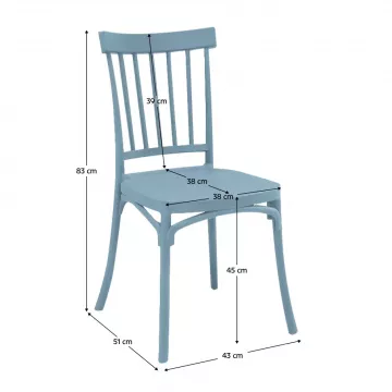 stolička SAZEN - modrá
