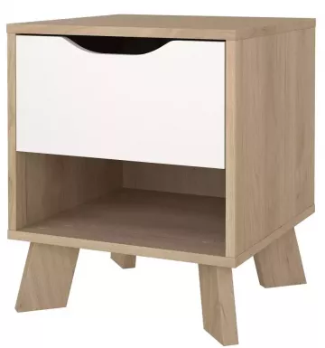 Nočný stolík Iker 704 jackson hickory/biela