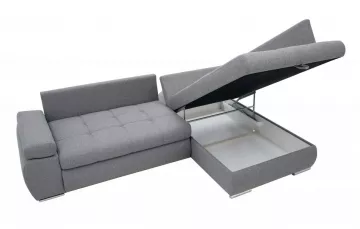 Sedacia súprava Skaidra pravá šedá, úložný priestor