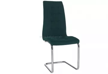 Jedálenská stolička Saloma new smaragdová velvet látka