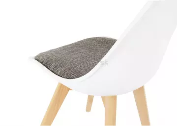 Jedálenská stolička Damara biela/verzo hnedá