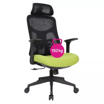 Kancelárske kreslo Sulivan - zelená/čierna