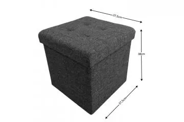 Praktick� taburet Falon - tmavo �ed�