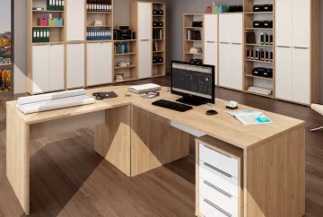 Rioma typ 09, dub artisan/biela v interiéri