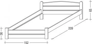 Dreven poste Thorsten - nzke elo 200x140 cm