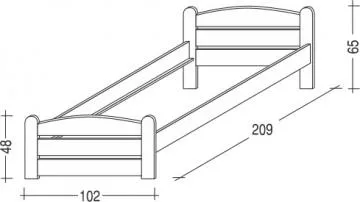 Dreven poste Thorsten 200x90 cm