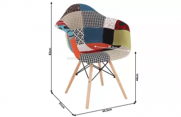 Kreslo Tobo new patchwork/buk