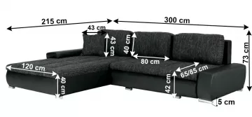 Sedacia s�prava Toniks �ierna/�ierny mel�r