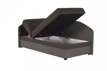 Válenda s čelami Torino, ľavá, hnedá, úložný priestor