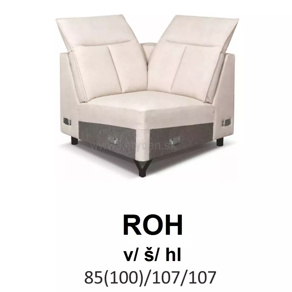 Sedacia sprava Ross - roh pohovky