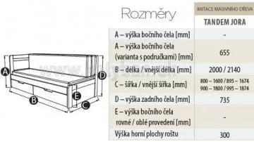 Rozkladacia poste Tandem Jora klasik