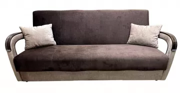 Sedacia s�prava Vanya 3f 1 1 Vogue 6/3 hnedo b�ov� s drevom, trojsed