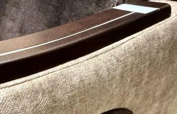 Sedacia s�prava Vanya 3f 1 1 Vogue 6/3 hnedo b�ov� s drevom, detail