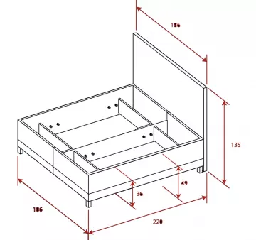 Elegantná posteľ Venuša