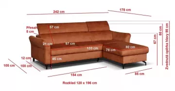  Sedacia s�prava STARK 2F-OT rozmery