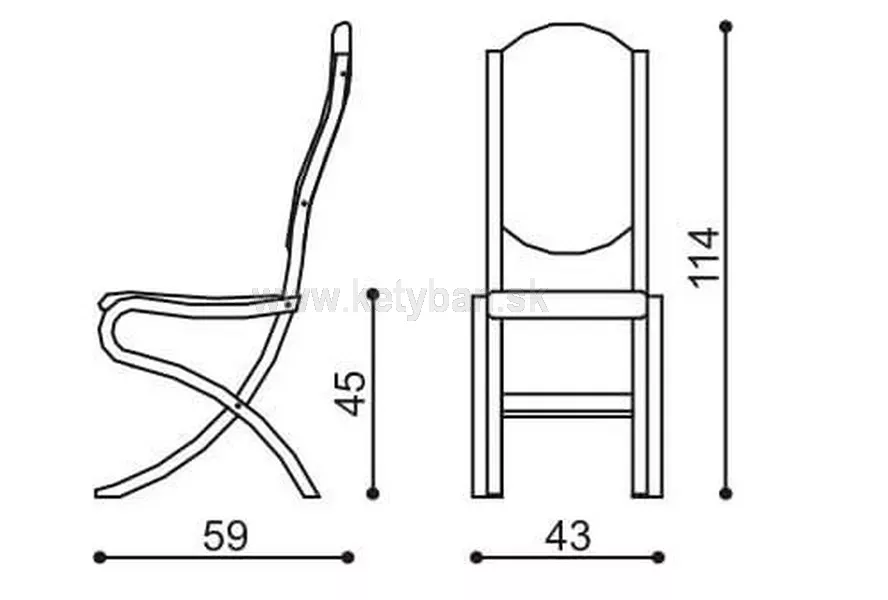 Anatomicky tvarovan jedlensk stolika Abra extra