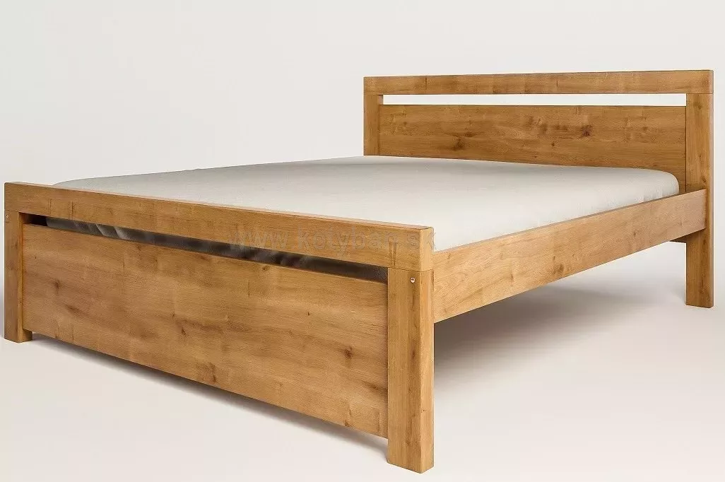 Drevená posteľ Rhino II, 200x180 cm, oak