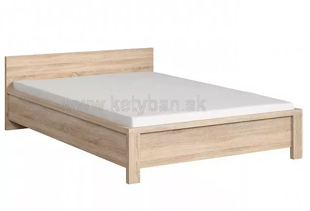 Drevená posteľ Kaspian LOZ/160 dub sonoma