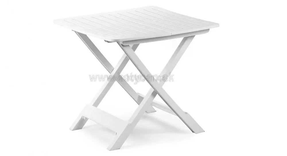 Plastový stôl Tevere biely